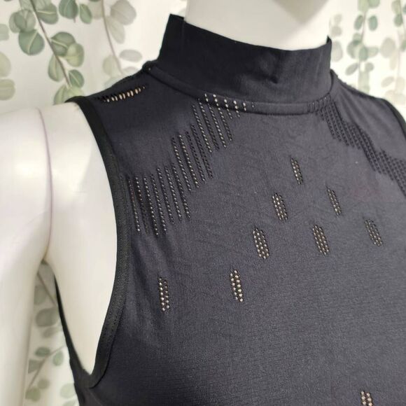 Koral UNAMI MAURI N MOCK NECK CROP TOP Sz S - Picture 4 of 9